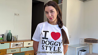 I Seduced My Step Sis When She Wearing "i Love Doggystyle" T-shirt and Missionary Cum Inside Her!