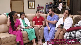 Channy Crossfire's yearly physical turns into wild medical role play