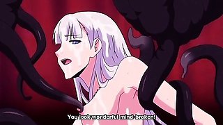 Horny horror anime clip with uncensored bondage, anal,