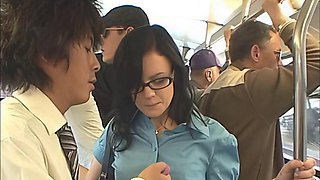Brunette in the Bus