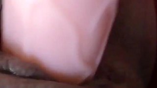 Milking Her Pussy When She Is Bondage and Fucking by Strapon