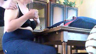 My mother-in-law has huge tits