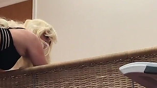 Annoying stepbrother gets in my pussy while I do yoga