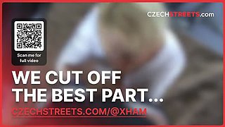 Czech Streets Blonde MILF Vanessa Alessia Blowjob in Taxi - Public Sex Caught on Camera
