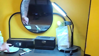 Busty Girl Smokes and Blows Hard.