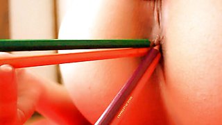 I Enjoy Sticking Pencils in My Stepsister's Ass and She Loves It