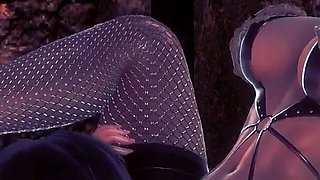 Big Tits & High Heels Action For Sexy Elise - Cunnilingus Face-Sitting Until Explosive Orgasm in 3D Hentai