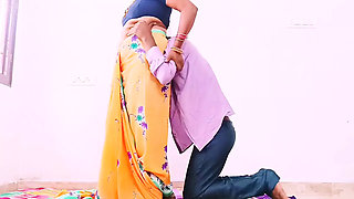 Desi Saree Beautiful Aunty Hardcore and Doggy Style Fucking Daughter's Husband Big Dick. Telugu Dirty Talks.