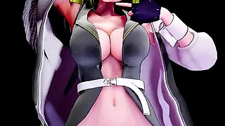 Hatsune Miku Undress Dance Roki Song Hentai Big Boobs Mmd 3D Blonde Hair Color Edit Smixix