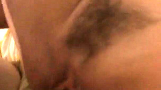 Cute ass blonde with hairy cunt rides guy's tool in all positions in bed