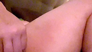 Big boobs milf masturbates with her dildo