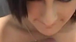 While Her Man Waits in the Car the Naughty Blonde Sucks Cock in the Gloryhole