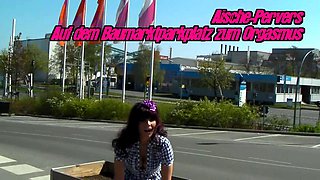 Amateur milf car outdoor handjob