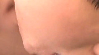 Japanese Babe Gets Her Hairy Cunt Pumped by Two Guys in the Subway