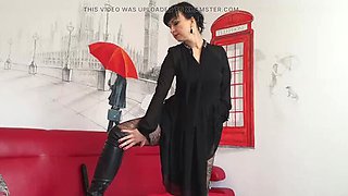 Amateur MILF Wanilianna in Boots & Pantyhose Solo Dildo Climax Quest Part 1