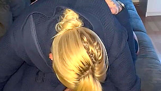 Blonde MILF&hot Boy Fucking in Bathrobe, Intense Hot Intimate Orgasmic Dirty Wet Hard