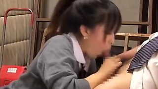 japanese schoolgirl blowjob service and cum in mouth