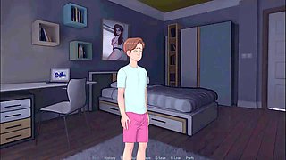 Lesbian nun in a bodystocking shares a steamy story