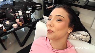 Behind the Scene from The Voluptuous Victoria Beatriz deep throat