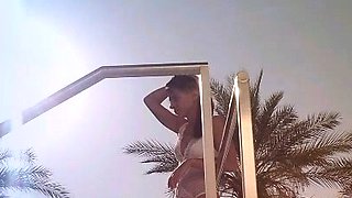 Big titted amateur teen Kira Queen screwed up in public