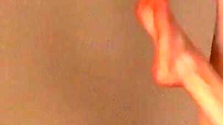 Cute Korean amateur exposes sexy ass in red thong panties