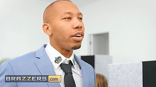 Kimora Quin is hired by the boss to get her natural tits and pussy seen every day - BRAZZERS