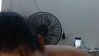 Girlfriend sucking soft deep throat