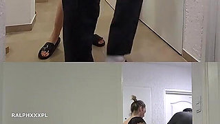 Cuckold Husband Takes Free Pizza, Wife Fucks Pizza Delivery Man and Feeds Husband His Cum