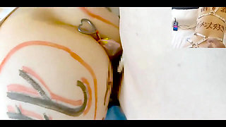 Mayu No.88: Convulsions, Dirty Talk, Nipple Piercings, Anal Beads, 2-hole Sex, Squirting, Creampie, Drinking Semen