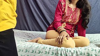 Desi Stepsister Kavita Took Her Stepbrother Room for a Night Where He Want to Sleep with Hot Teen Stepsister Kavita in Hindi