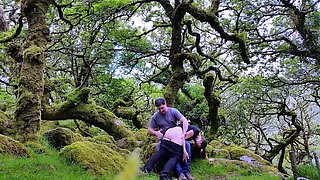 Merciless outdoor spanking punishment for naughty teen