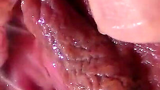 Girl Pees From Very Close with Spread Pussy