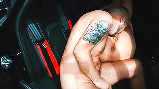 Naked Drive with Stepmom - Big Tits Blonde MILF in Car