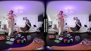 Lily Anglic And Poppy Really Playing Strip Card Games Until They Both Lose And Get Completely Naked