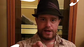 Twink Bubble Butt cleans cabinet