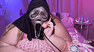 SSBBW Scary Erotic Fun with Ghostface Gimp