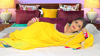 new married bhabhi yellow saree best viral video xxx