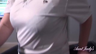 Aunt Judys And Chantelle Blue In Your Busty Mature Landlady Catches You With Her Panties (pov)