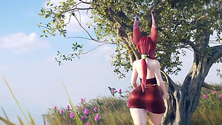 Hantai fucked alone in jungle