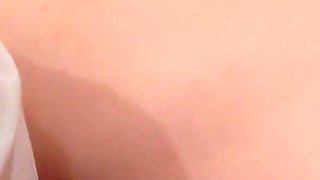 I Can't Stand the Sound of Girl's Pussy in Stockings. I Can't Hold Back and Cum Inside Her Peach Butt. Amateur
