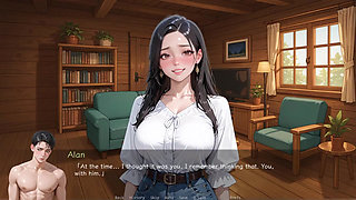 Hot Girl Fucked by Big White Cock- Ntr'd by My Friend #9- Ai Porn Game