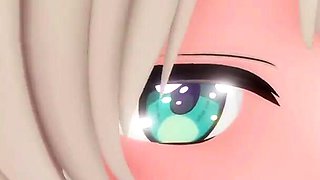 Shigure Ui Blowjob Hentai Facial Cumshot Mmd 3D Clear Blue Eyes Color Edit Smixix