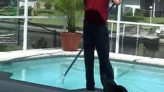 Desirae Spencer fucks pool guy: Big Tits, Big Ass  Blowjob Porn