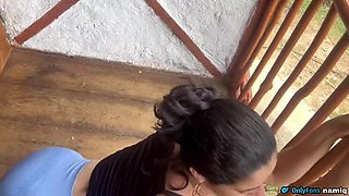 Step Nephew Fucks Aunty in Tub After Yoga - Homemade Latina Teen