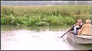 Two Horny Amateur Couples Fuck on a Boat in the Middle of the Lake