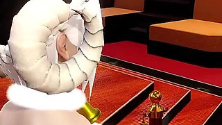 Dark Succubus Solo Masturbation Het Pussy with Loud Moaning and Orgasm 3D Animation