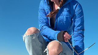 Walking on the Beach Calls for a Quick Orgasm!