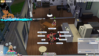 Sims 4 - Going on dates, random threesome and getting a job