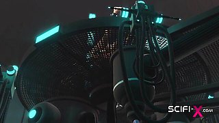 Transgender trailer with erotic madam from Scifi-X