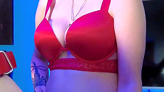 Strapon Fuck in Red Lingerie